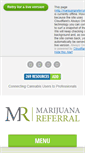 Mobile Screenshot of marijuanareferral.com
